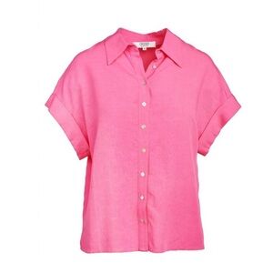 Crosby by Mollie Burch Button Down Pink Top